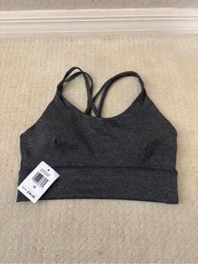 Gray Strappy Bralette - Sports Bra Removable Cups Women Intimates Sz Med 8-10